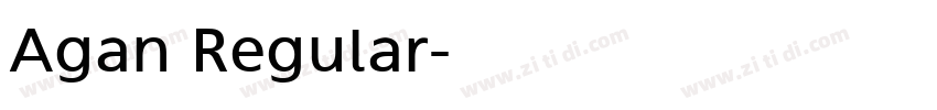 Agan Regular字体转换